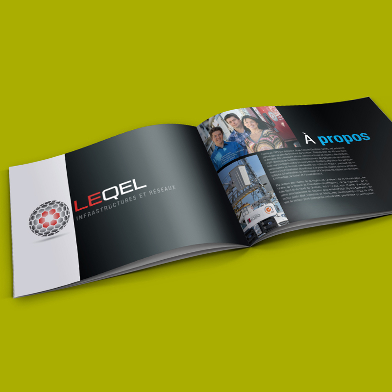 Cr ation d une brochure  pour L entreprise Leqel